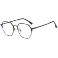 8260 Custom Metal Anti Blue Light Optical Glasses Polygon Eyeglasses Frames for Men and Women