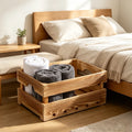 Vintage Wooden Basket Decorative Storage Box Wholesale Fruit Vegetables Crate Wood Crate Box for Home Organizer