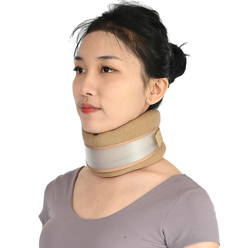 Breathable Sponge Cervical CollarAdjustable Neck Support Brace Relieves Pain & Spine Pressure
