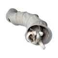 Pet Collapsible Cat Tunnel for Indoor Cats Cat Toys Play Tunnel Durable Suede with Play Ball Kitty Tunnel