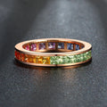 Wholesale Jewelry Lots Au750 Gold 18k Real Wholesale Custom Gemstone Natural Multi Sapphire Ring Set for Women