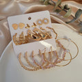 JC Cheap Zircon Drop Luxury Sun Hoop Earrings  Long Tassel 24k Gold Plated Rose Gold Hoop Earrings
