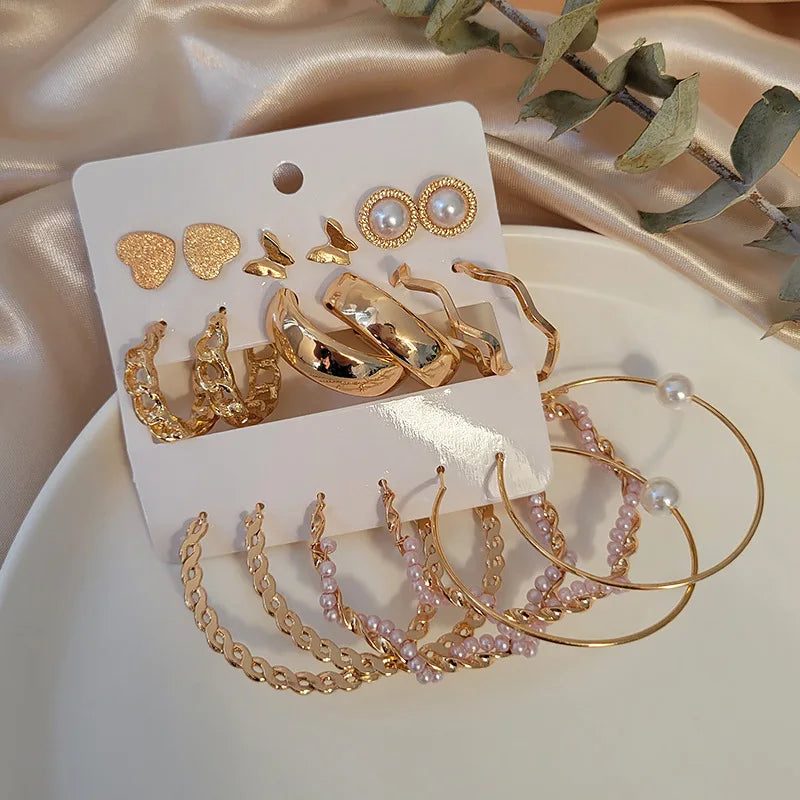 JC Cheap Zircon Drop Luxury Sun Hoop Earrings  Long Tassel 24k Gold Plated Rose Gold Hoop Earrings