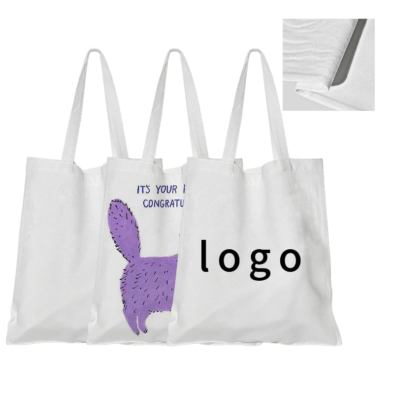 Wholesale Newly Lady Fashion Sublimation Tote Bag Custom Logo Blank Tote Canvas Shopping Bag