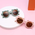 Cute Cartoon Lovely Kids Sunglasses Bear Shape Frame Girls Children Sun Glasses Round Boy Eyeglasses
