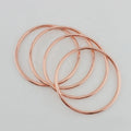 Nolvo World Inner Width 10cm 4"  Rose Gold Metal O Ring Bag Handle Iron Wire Circle Women Handbag Hand Pull Diy Accessories
