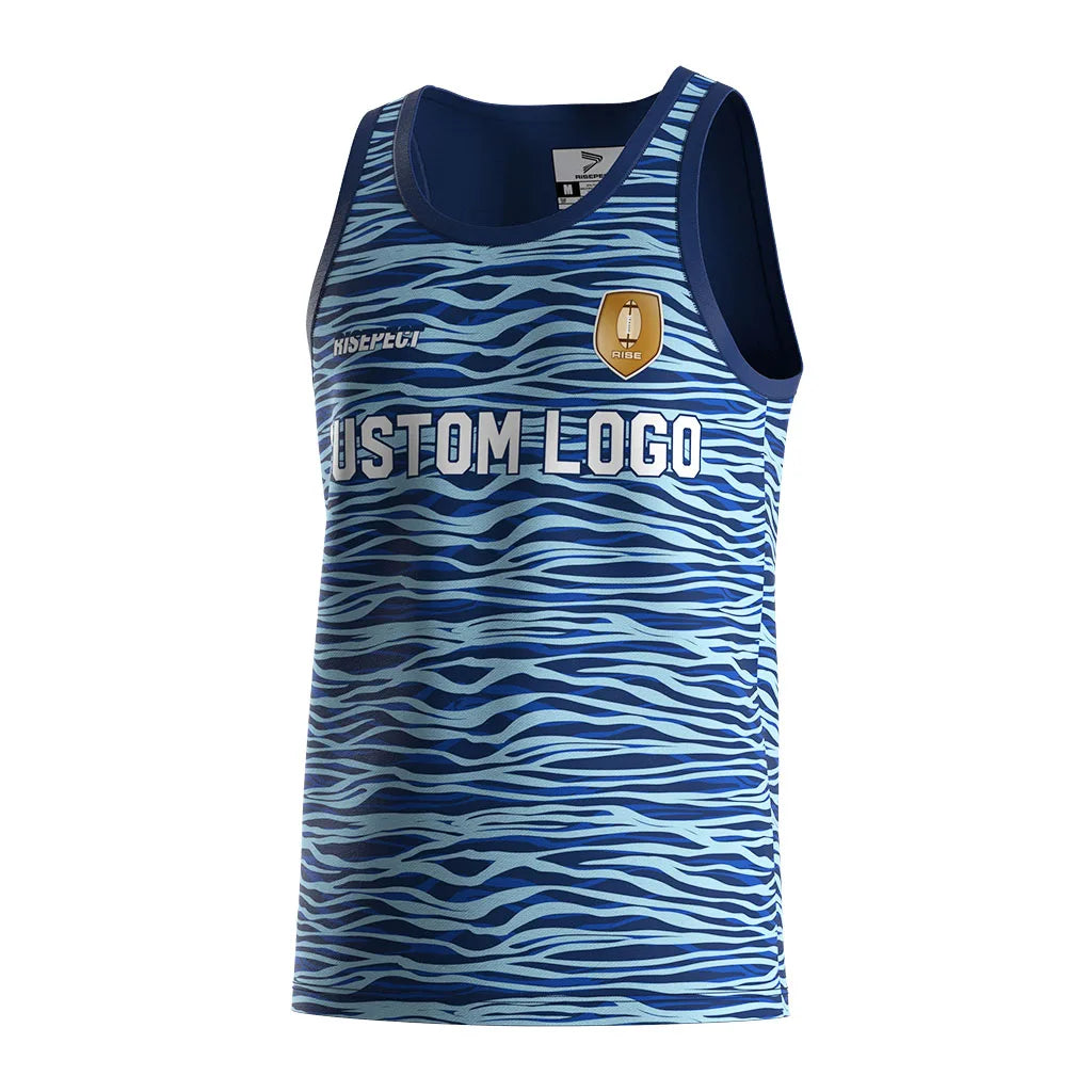 Custom Sublimation Muscle Gym Team Sleeveless Vintage Sublimation Jersey Shirt Hd Rugby Vest
