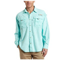 Fishing Button Down Shirts Long Sleeve 100% Polyester Mens UPF 50 Plus Size Breathable Waterproof Sun Protection Hunting Shirts
