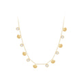 PVD 18K Gold Plated Stainless Steel Jewelry Unique Multiple Shell Zircon Charms Pendants for Women Party Necklace P243433