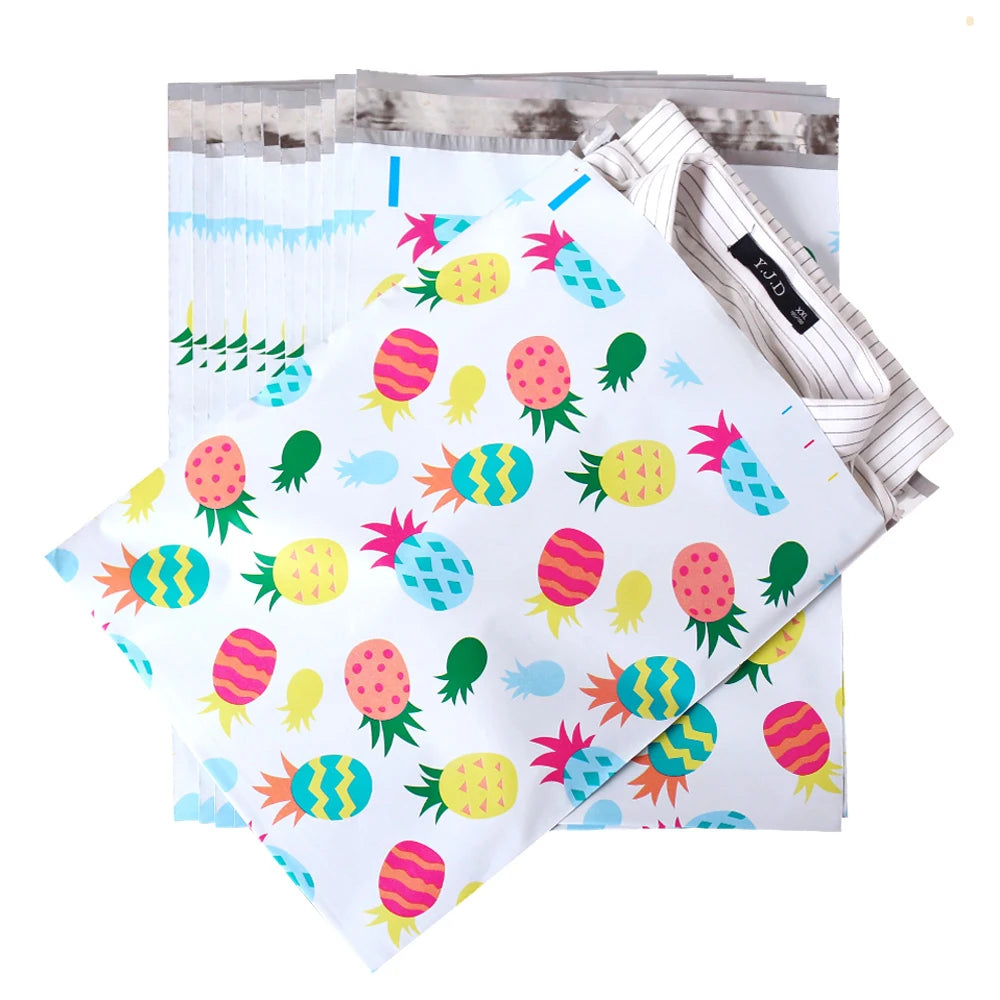 Custom Logo Printed Express Tear Proof White Courier Mail Bags Clothes Shipping Package Envelope Poly Mailing Bag