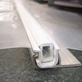 Popular Agricultural Greenhouse 1mm 1.5mm Aluminum Rail Lock Single Profile for Double Layer Inflatable Film with Pvc Clip