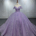 Modern Off Shoulder Beading Sequin Ball Gown Evening Dresses Jancember 6537