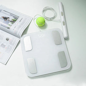 New Product 8 Sensors Smart Body Fat Scale Foot to Hand Measurement Fat Analyzer Weight Scale Smart with APP