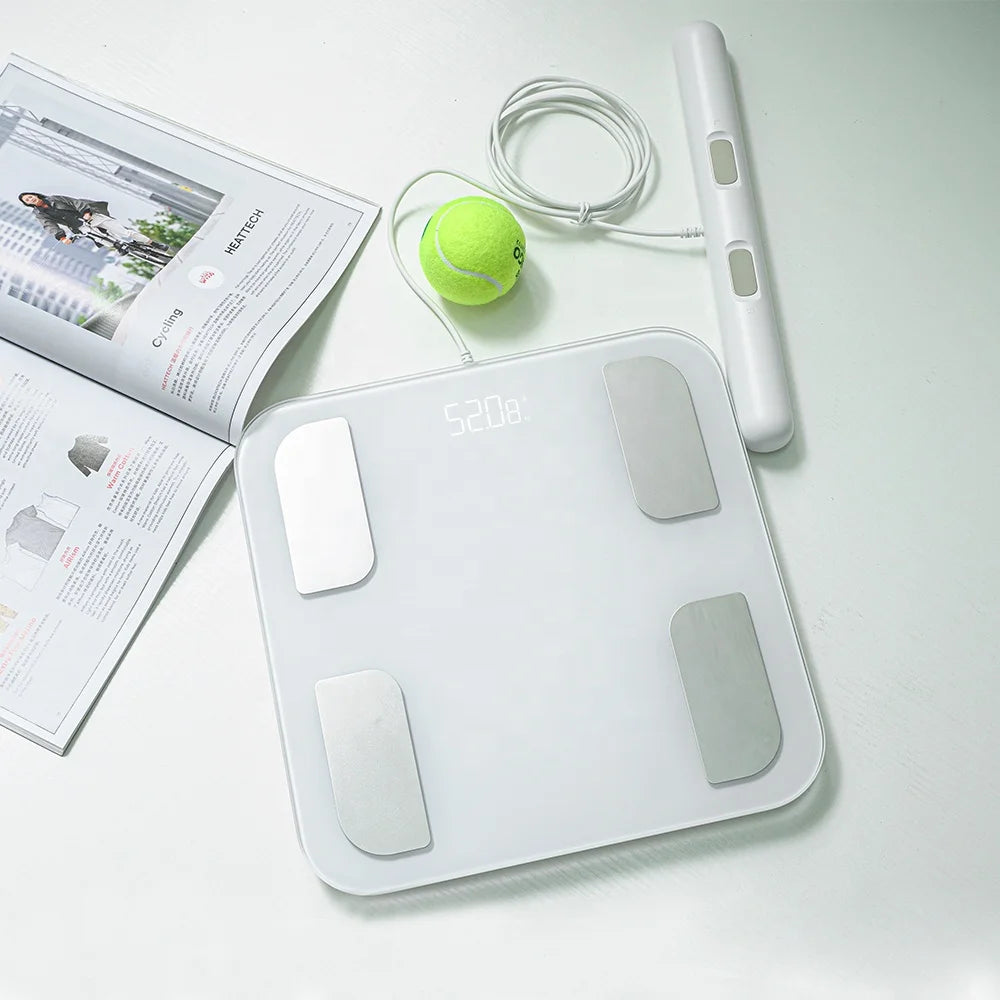 New Product 8 Sensors Smart Body Fat Scale Foot to Hand Measurement Fat Analyzer Weight Scale Smart with APP