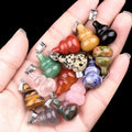 Classic Style 20mm Natural Crystal Gourd Pendant Semi-Precious DIY Jewelry Accessories for Fashionable Charming Pendants Charms