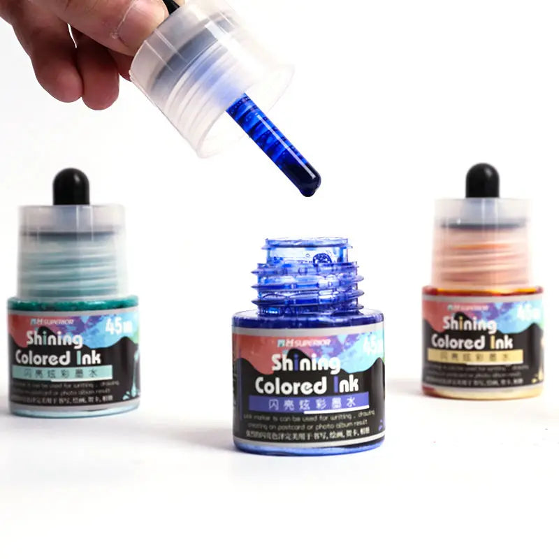 Cixi Superior Water-Based 48 Colors for Ink Refill Type for Shiny Visual Effect in Drawing