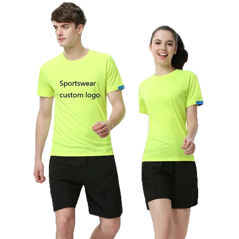 180g O Neck T-shirt Custom logo Unisex Summer Marathon Short Sleeve Athletic Quick Dry Sports Wear Fitness Tshirts