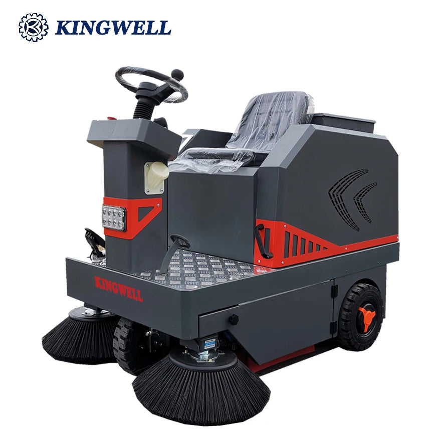 KINGWELL Electric Floor Sweeper Vacuum Cleaner Sweeping Machine for Sale Street Sweeper