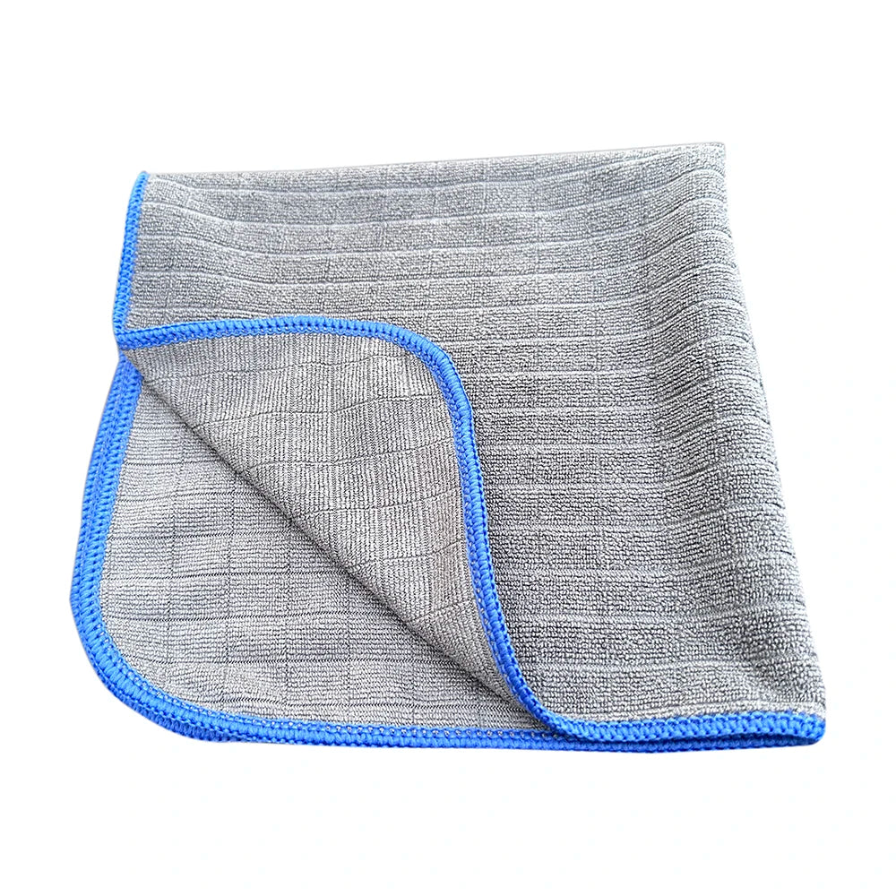 Household Items Microfiber Kitchen Cleaning Cloths Micro Fiber Detailing Drying Dish Rag Car Wash Towel Yellow