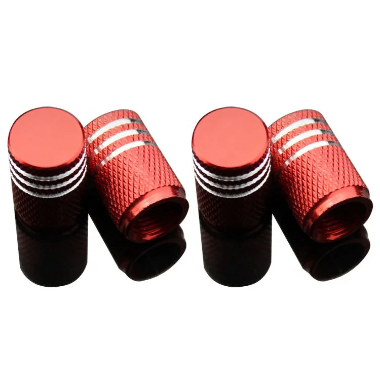 Wholesale Custom Colours Electroplated Aluminum Tire Valve Stems Covers UV Printing Stamping for Car Fashion Promotion Gifts