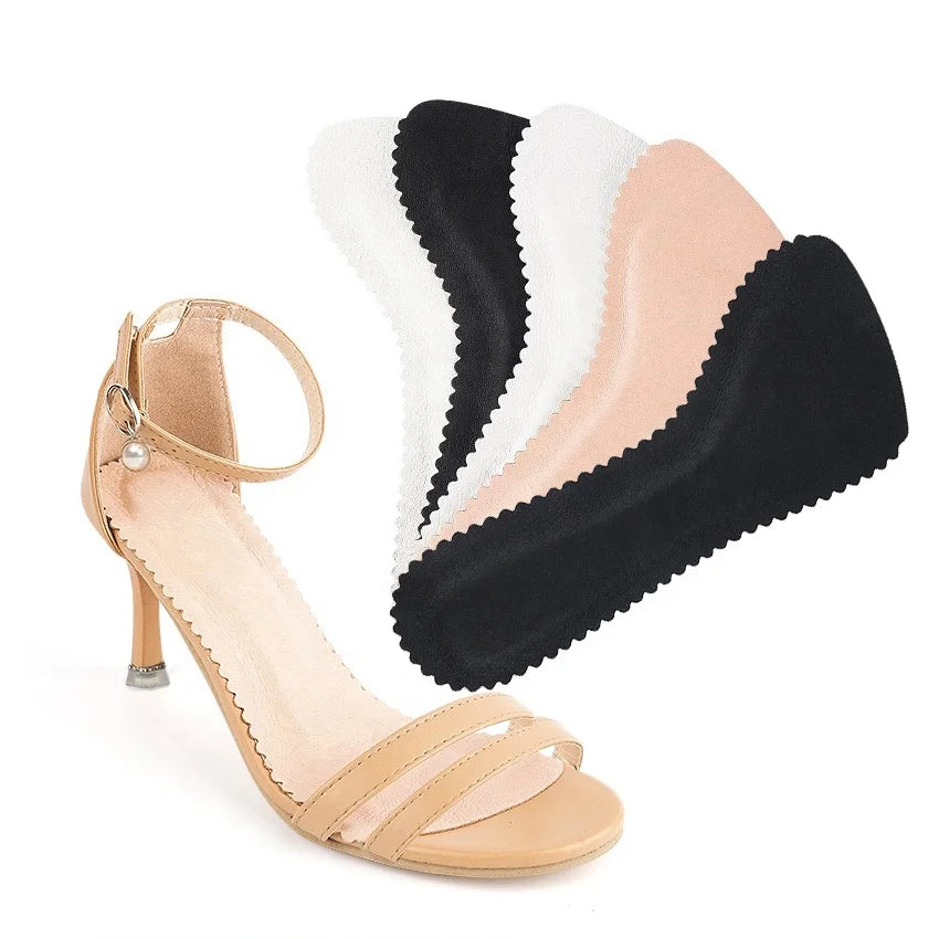 High Heel Shoe Insoles for Women 3/4 Invisible Self-Adhesive Barefoot Shoe Inserts for Women Dress Shoes Sandals Flats&Boots