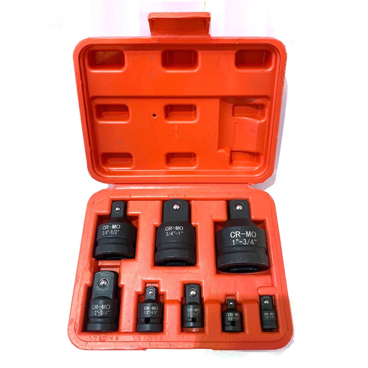 Wholesaler Combination 1*3/4 3/4*1 3/4*1/2 1/2*3/4 CR-MO Adapter Impact Socket Set With Red Box