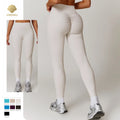 CNSHELL Custom Logo Brushed Nylon High Waist Tight Scrunch Butt Yoga Workout Gym Fitness Sports Legging
