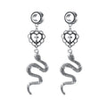 Snake Pendant Ear Tunnels Plugs Reamer Punk Earrings Body Jewelry Gauges for Ear Piercings Stretcher Expansores Oreja