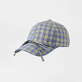2026 Wholesale Four Seasons Casual Baseball Cap British Plaid Breathable Bow Visor Hat Face Slimming for Daily Outdoor Travel