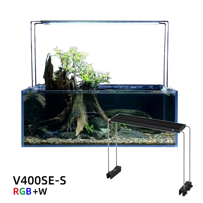 WEEKAQUA V400SE WRGB  LED Aquarium Lights WRGB  Full Spectrum Aquarium Slim Led for Aquatics Plants Rgb Aquarium Leds