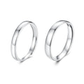 Solid 925 Sterling Silver Wedding Bands for Women Dainty Gold Plated Thumb Pinky Ring High Polish Comfort Fit Open Ring BSR649