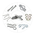 Stainless Steel Carbon Steel R Type Split Type H Type Solid Cylindrical Slotted and Threaded Dowel Clevis Pins