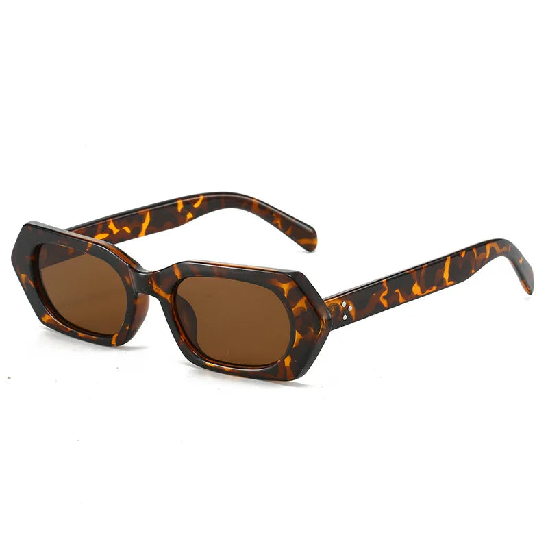 2024 New Best Selling Fashion Square Jelly PC Frame Glasses UV400 Personality Custom Logo Luxury High-Quality Sunglasses
