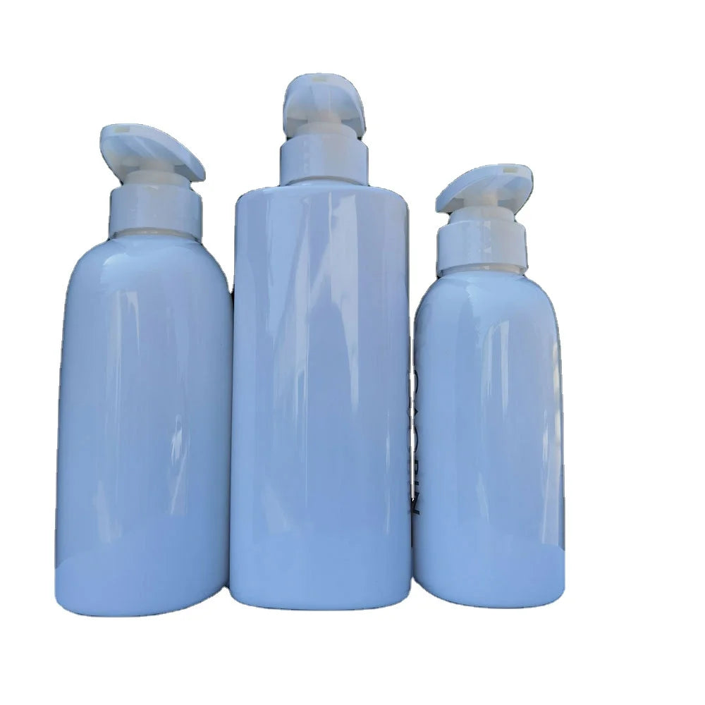 Mini 8oz PET Travel Shampoo Bottles with Pump Sprayer Screen Printing Customizable Colors-OEM Empty Containers for Dry Hair Care