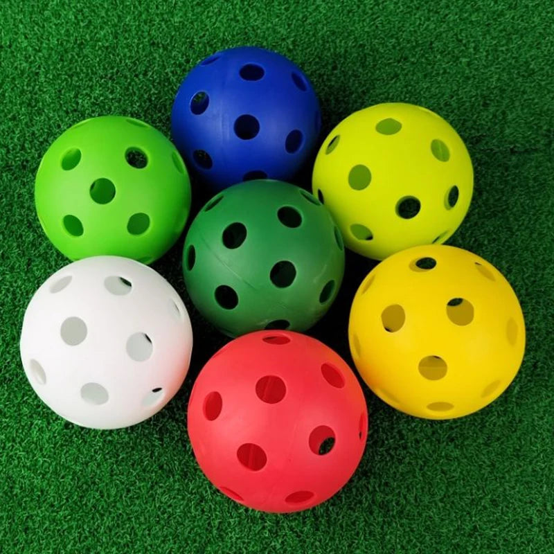 EVA Soft 26 Holes Designed Outdoor Courts Sufficient Elasticity Durable 72mm Training Baseball Balls 23g Weight Multi-color
