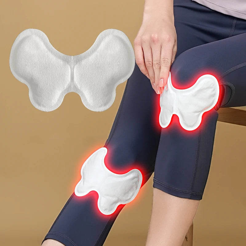 Butterfly-Shaped Knee Heat Patch Targeted Joint Pain Relief Adhesive Heat Patch