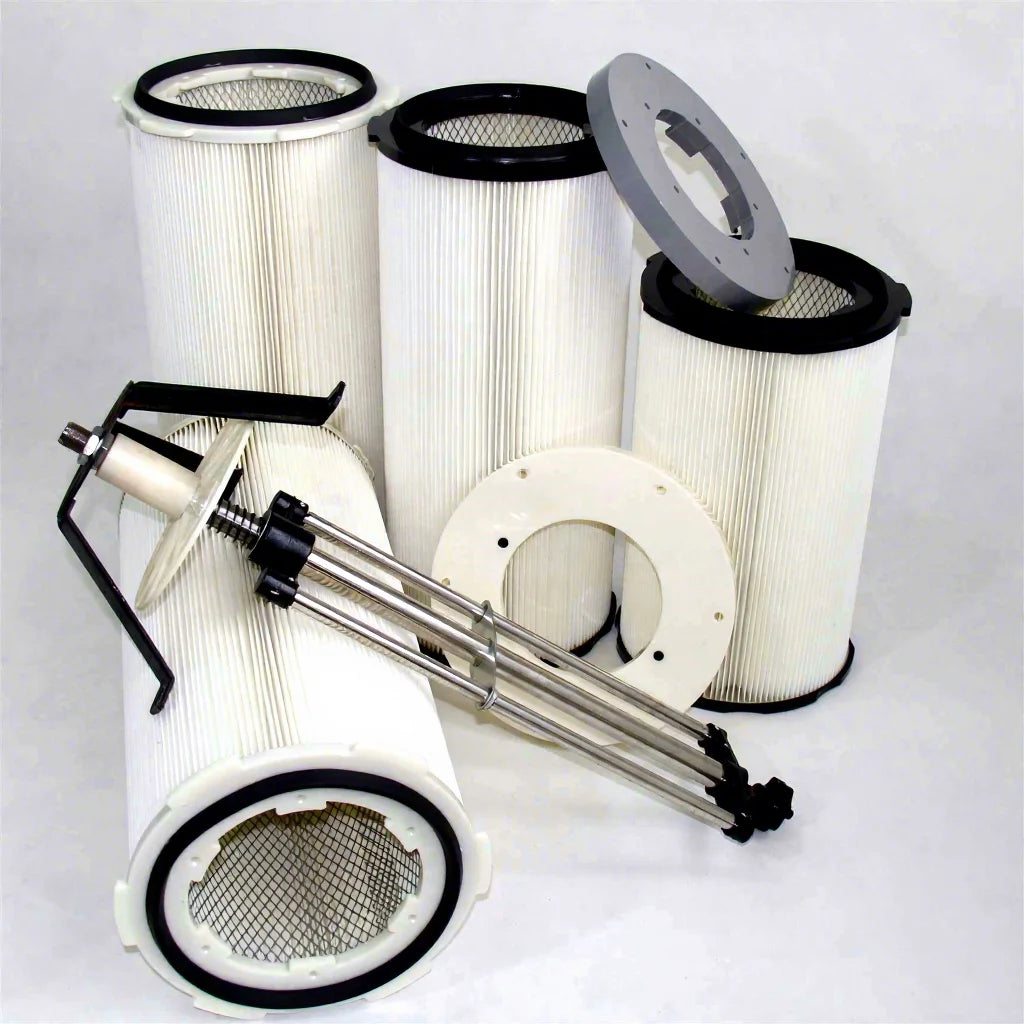 Building Material Cement Mill Dust Treatment Pulse Cleaning Low Resistance Quick Release End Cap Industrial Air Filter Cartridge