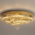 Factory Stainless Steel Crystal Ceiling Lamp Living Room Restaurant Luxury Lighting Fixtures