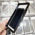 Private Logo Matte Black Velvet Mink Eyelash Extension Trays Wholesale Supplies Volume Lashes CC CD DD Dark Black Cashmere Lash