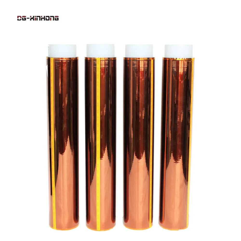 2- Low Static Anti Static ESD Polyimide Pi Film Silicone Adhesive Kaptons Tape Log Roll Jumbo Roll Factory Supplier Manufacturer