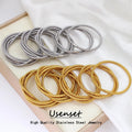 Hot Sale 1-5 Layered Stainless Steel Bangle 18K Gold Plated Spiral Bracelet Waterproof Customized Premium Jewelry