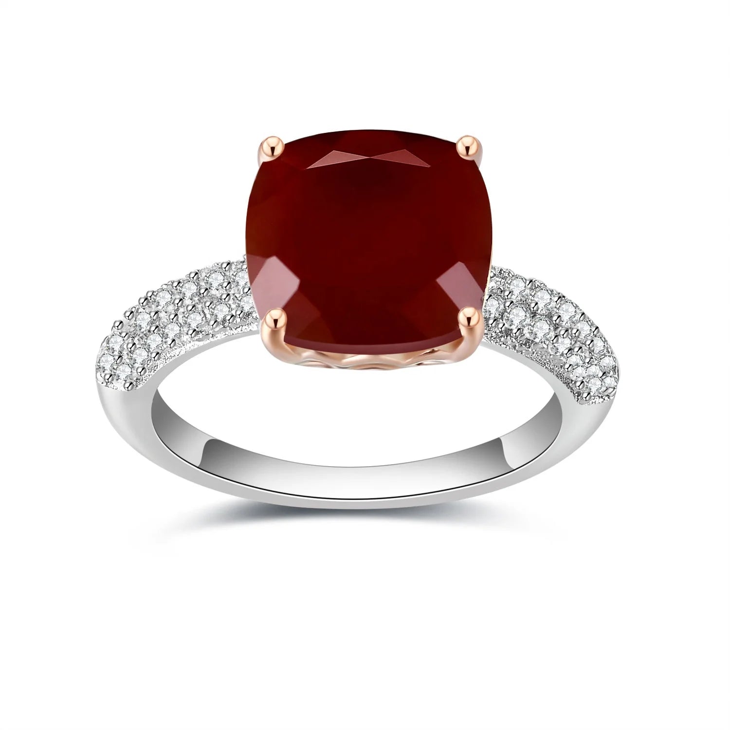 C8346 Abiding Fine Jewelry Wholesale Natural Gemstone Custom Women Luxury Sterling Silver Ring