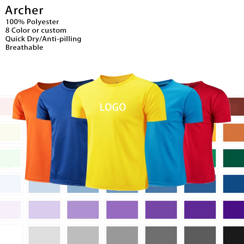 Wholesale Cheap Tshirt Quick Dry Mans Women Breathable Tshirt Printing Embroidery Custom Logo Blank Tshirt