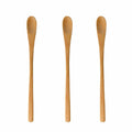Natural 16cm Bamboo Long Slender Coffee Milk Honey Spoon Mixing Spoon Coffee Stirring Spoon