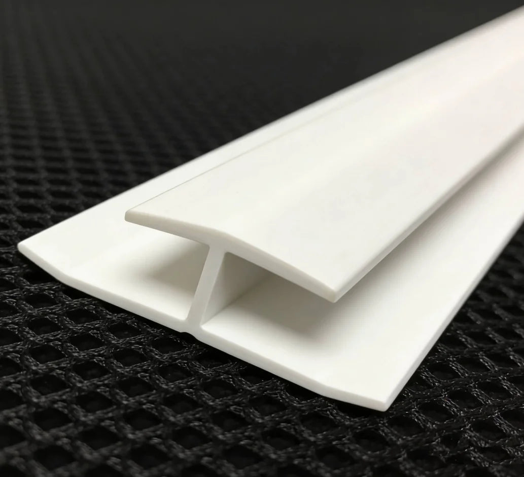 White PVC Clip UPVC H Channel Profile Plastic Ceiling Cladding Panel H Section Joint Trim