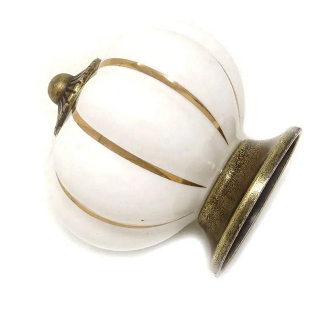For Cabinets Kitchen and Bathroom Cabinets Ceramic Knobs With Colorful Knobs and Pumpkin Handles Drawer Ceramic Pulls