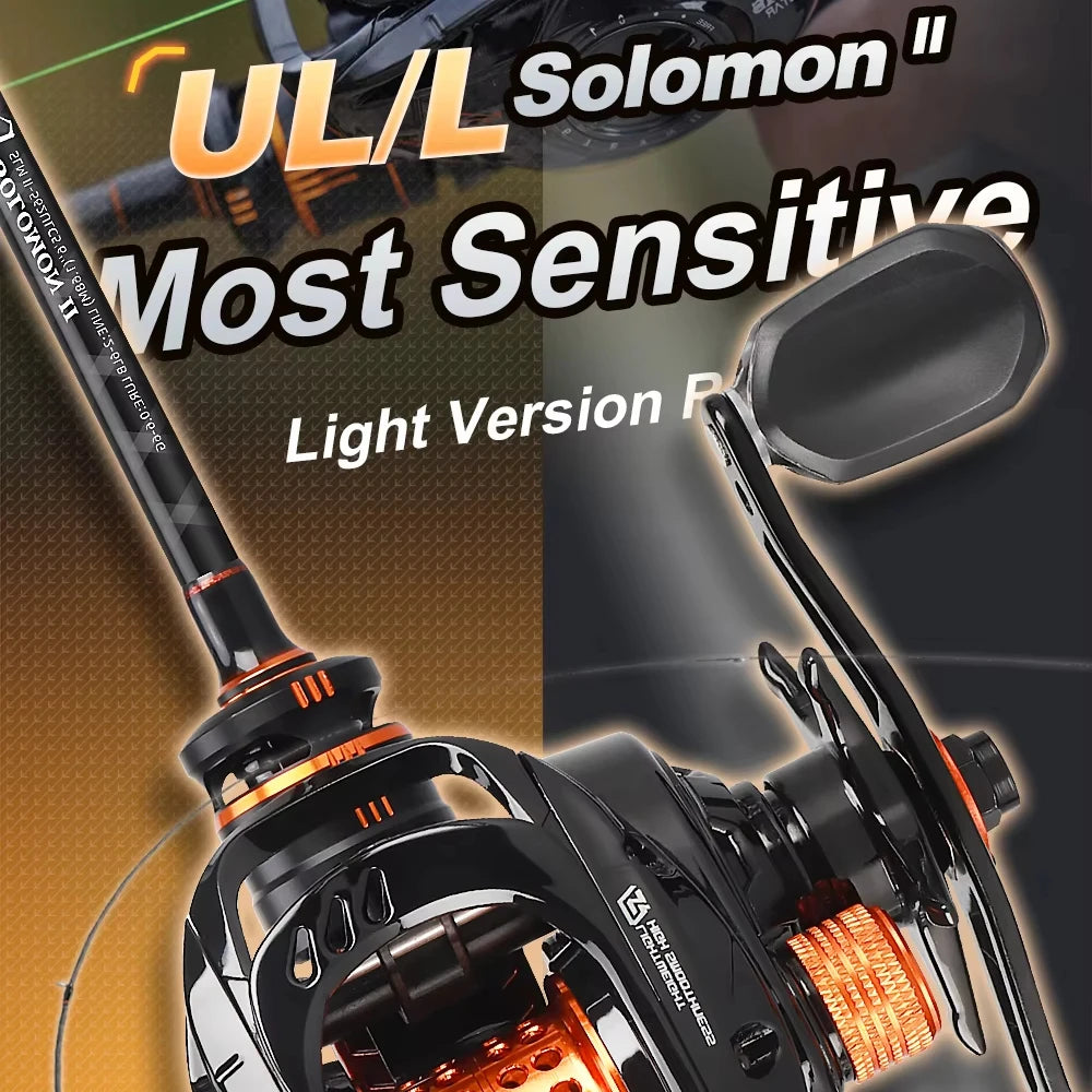 HASIDA Solomon II Wholesale Fishing Rod ComboAA Cork Grip FAST Action Lake Stream River Use Bait Finesse System Full Carbon