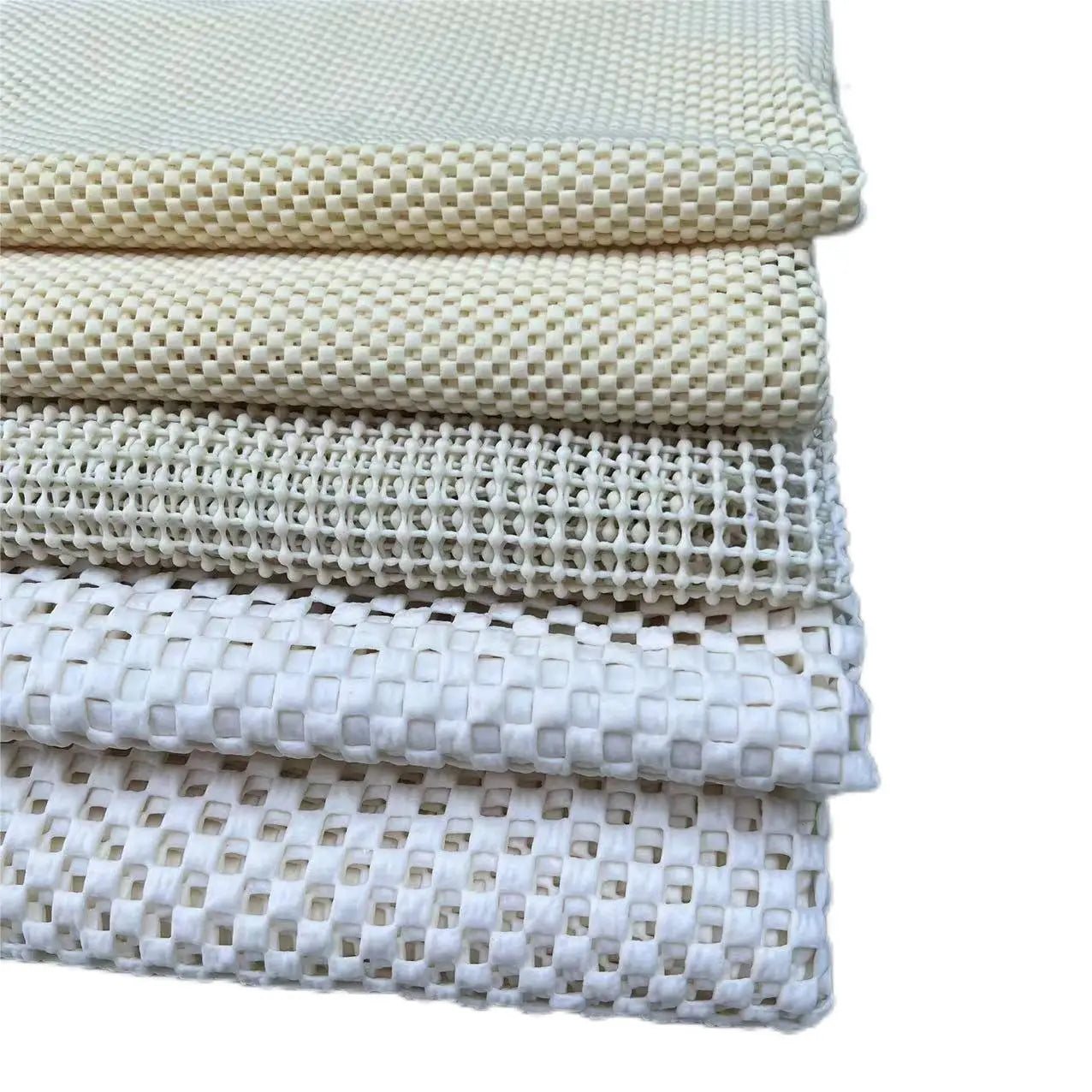 Modern Anti-Slip PVC Foam Grip Liner Floor Mat Washable Carpet Rug Underlay with Mesh Style Factory Sale Rug Pad