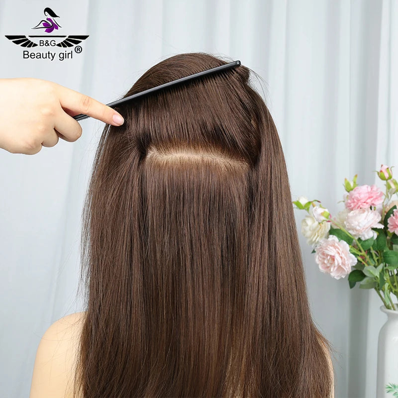 Honey Brown Human Hair Invisible Glueless 360 Full Hd Human Hair Lace Wigs Full Hand Tied Full Silk Lace Wigs