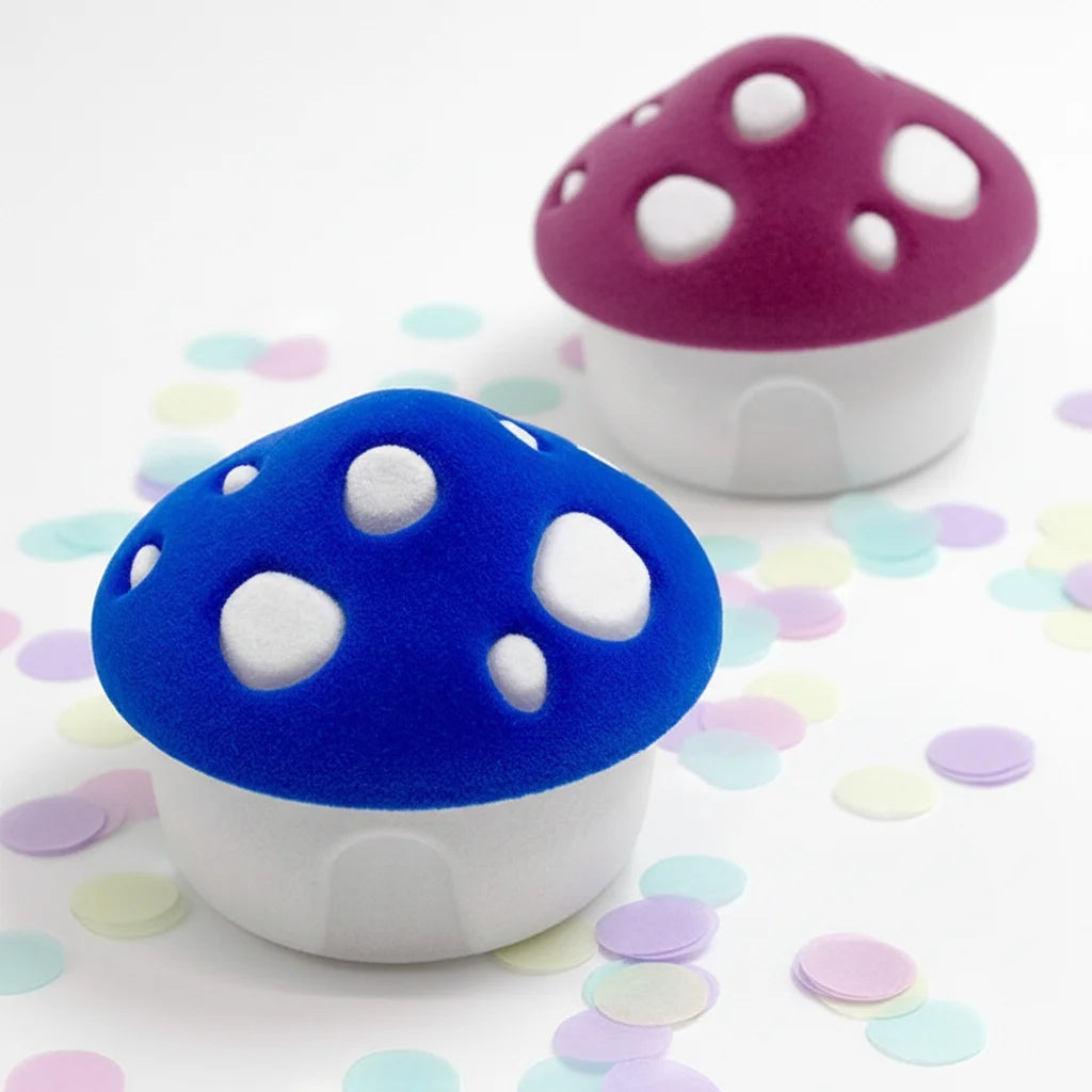 Rings Packaging Jewelry Boxes with logo Creative Mushroom Flocking Pendant Box Jewelry Packaging Box